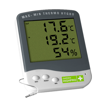 Highpro Digitaler Thermo-und Hygrometer mit Aussensonde