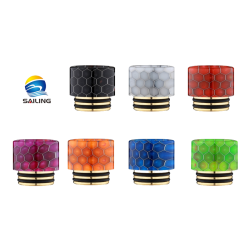 SS gilding Epoxy Resin Snake Pattern 810 Drip Tip