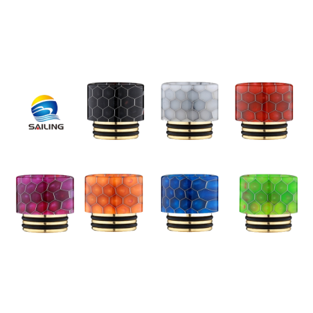 SS gilding Epoxy Resin Snake Pattern 810 Drip Tip