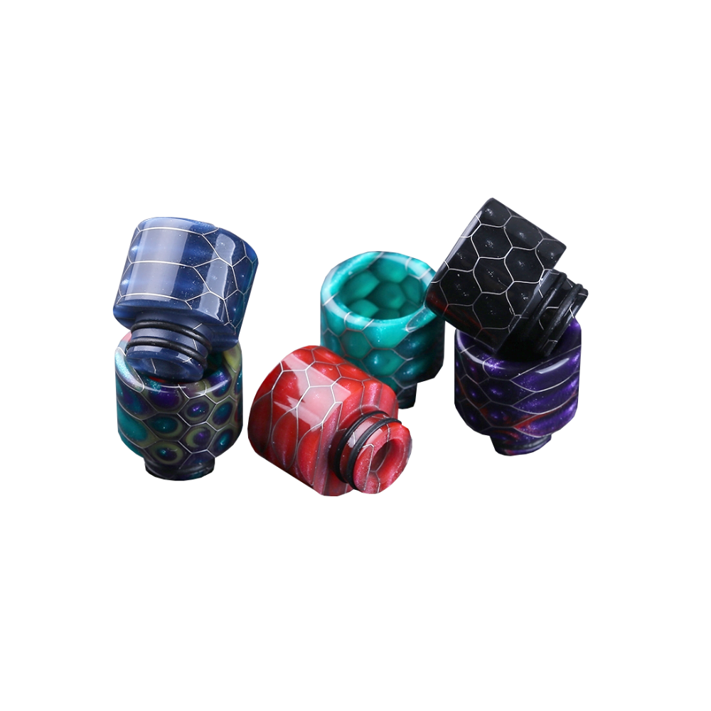 Epoxy Resin Snake Pattern 510 Drip Tip