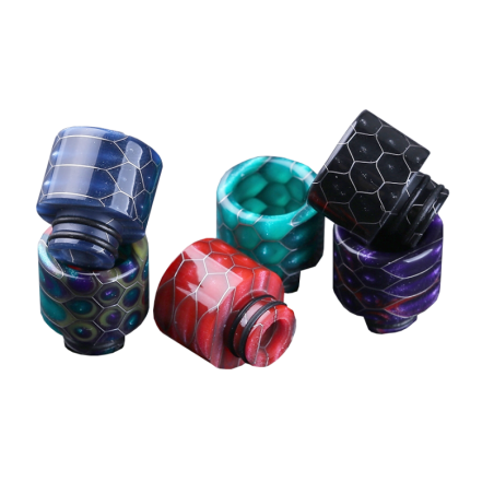 Epoxy Resin Snake Pattern 510 Drip Tip