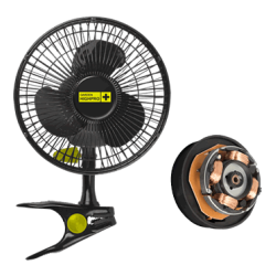 Garden Highpro Ventilateur avec clip 20 cm  - 12 Watt