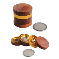 Black Leaf Moulin à bois-alu 4 pièces