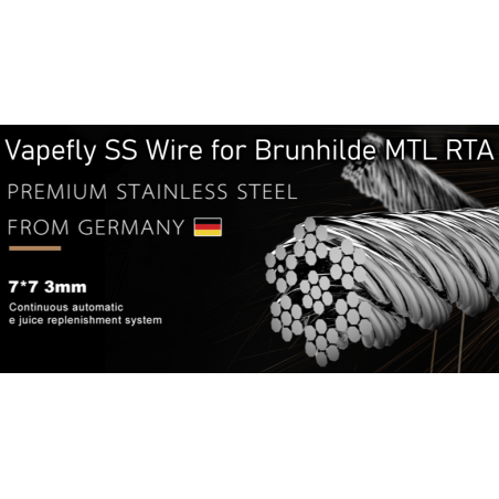 Vapefly Edelstahldraht für Brunhilde MTL RTA
