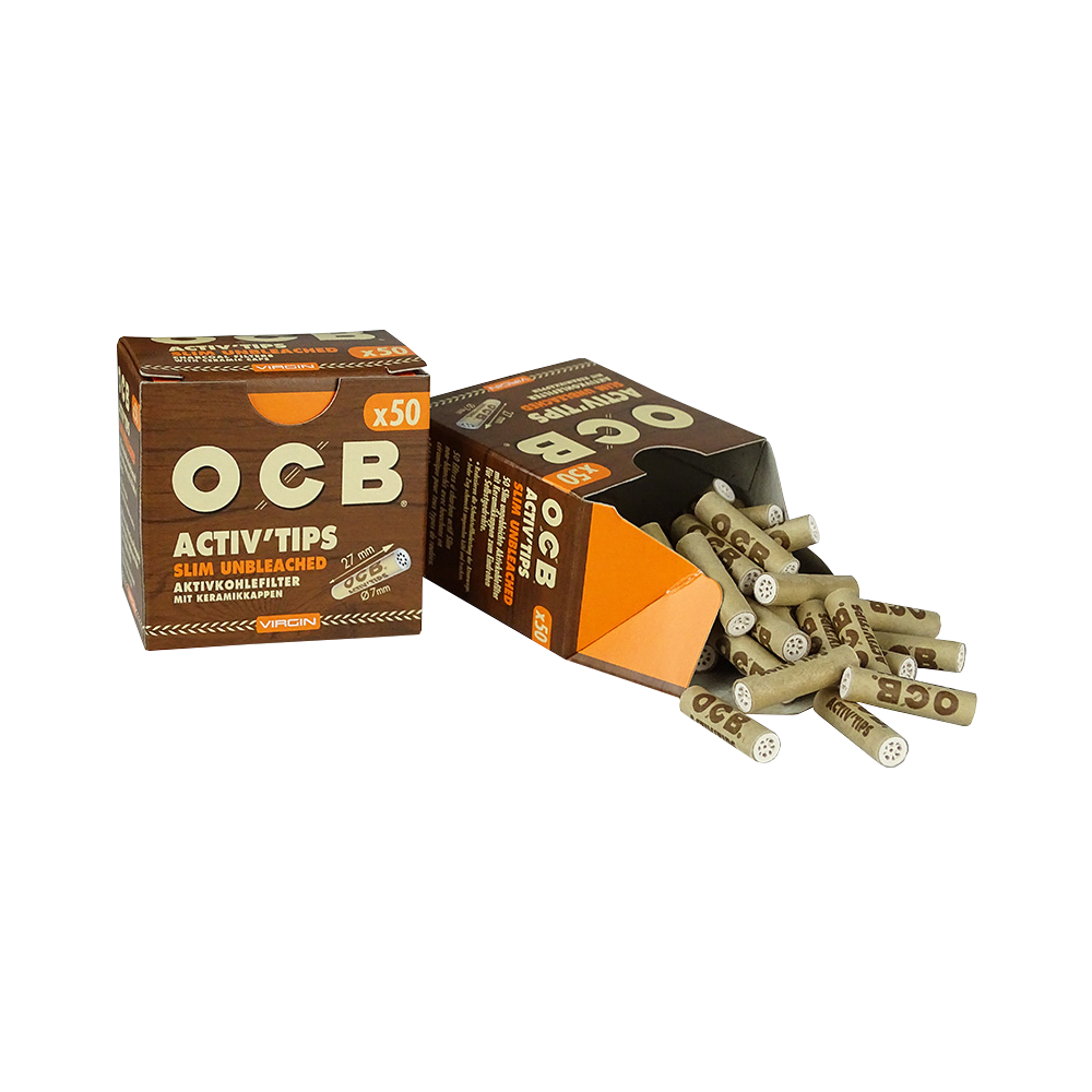 OCB ActivTips Slim Unbleached