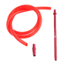 Mata Leon Silicone Hose Matt with Aluminium Mouthpiece Black