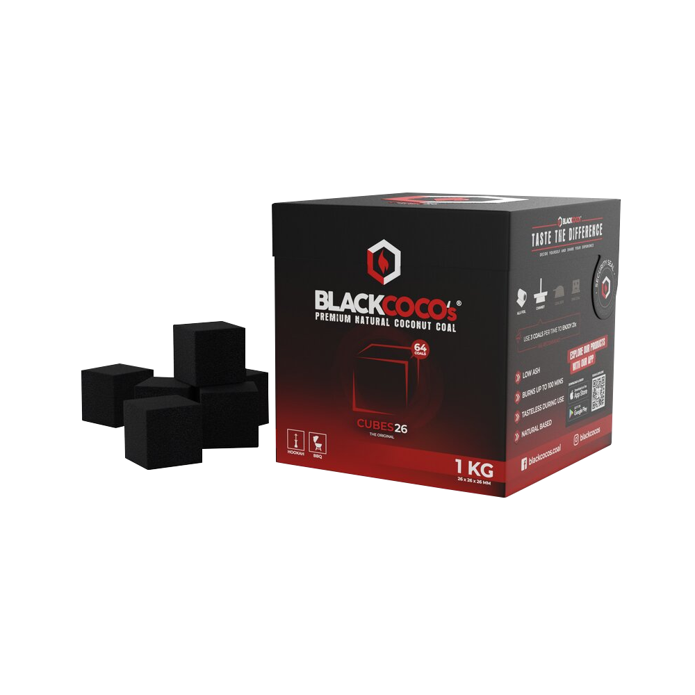 Blackcocos Cubes26 Coconut Coal 1 kg