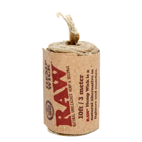 RAW Natural Unbleached Hemp & Beeswax Hemp Wick, 3 m