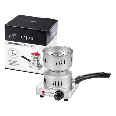 Azlan Briquet au charbon Blazing Tower, 650 Watt