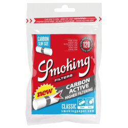 Smoking Filters Classic Slim coton et charbon actif 6 mm