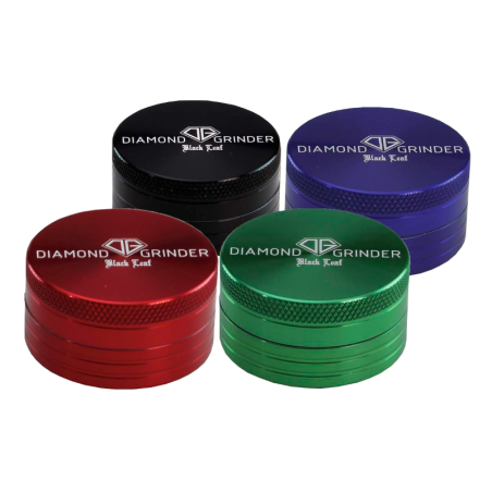 Black Leaf - Diamond Aluminium Grinder, 2-part, 40 mm