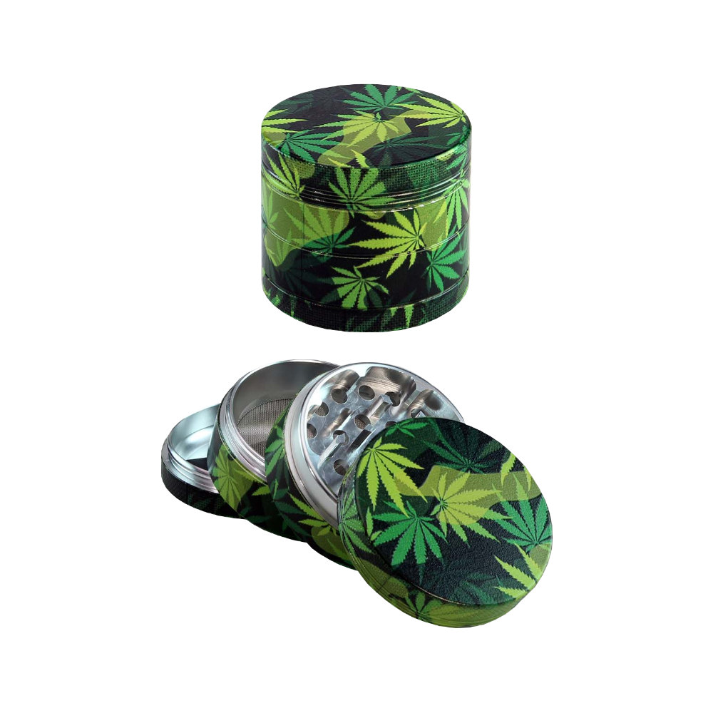 Black Leaf - Camouflage Aluminium Grinder, 4-tlg.