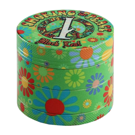 Black Leaf - Camouflage Aluminium Grinder, 4 part