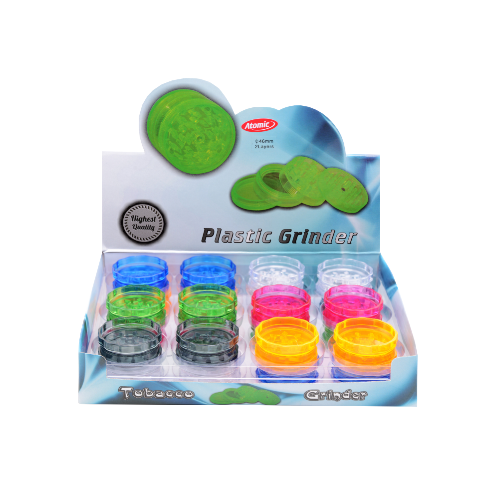 Atomic - Broyeur en Plastique, 46 mm, 2 pcs
