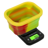 On Balance - SBM-100 Mini Silicone Bowl Scale "Rasta", 0.01 x 100 g