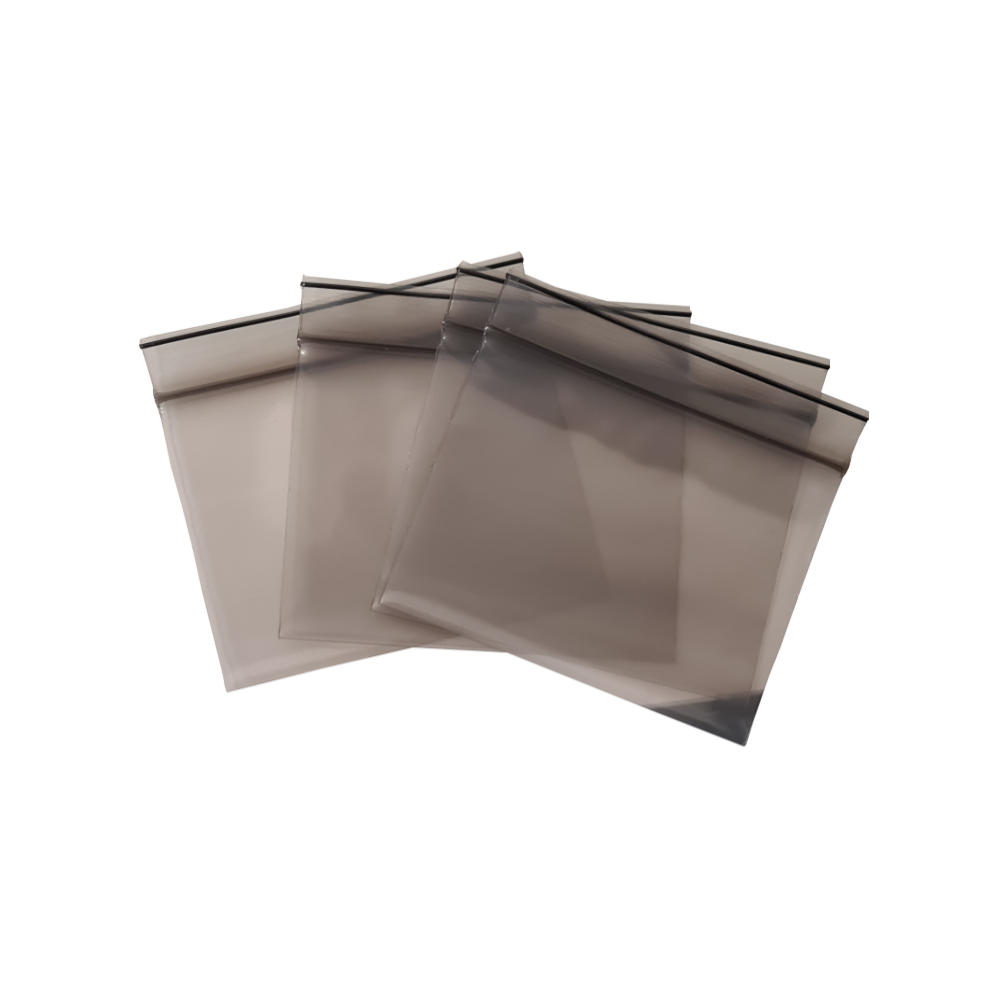 Schnellverschlussbeutel Schwarz-Transparent 80 x 60 mm