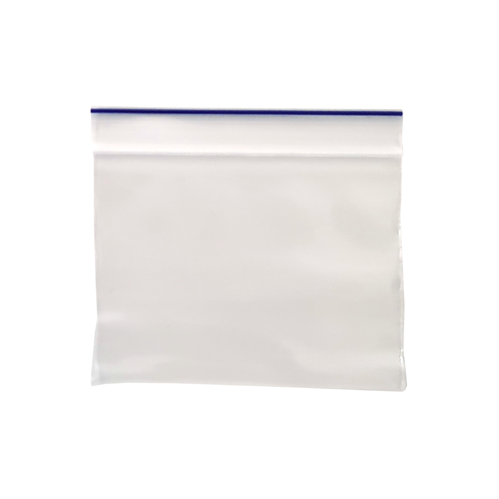Schnellverschlussbeutel Blue Line Transparent 80 x 60 mm