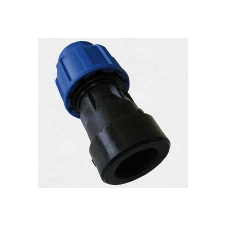 PE-Coupling 16 to 3/4 (Ext.Thread), bolted