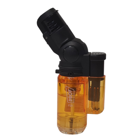 Prof Turbo Jet Flame Briquet coudé, coupe-vent