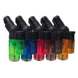 Prof Turbo Jet Flame Briquet coudé, coupe-vent