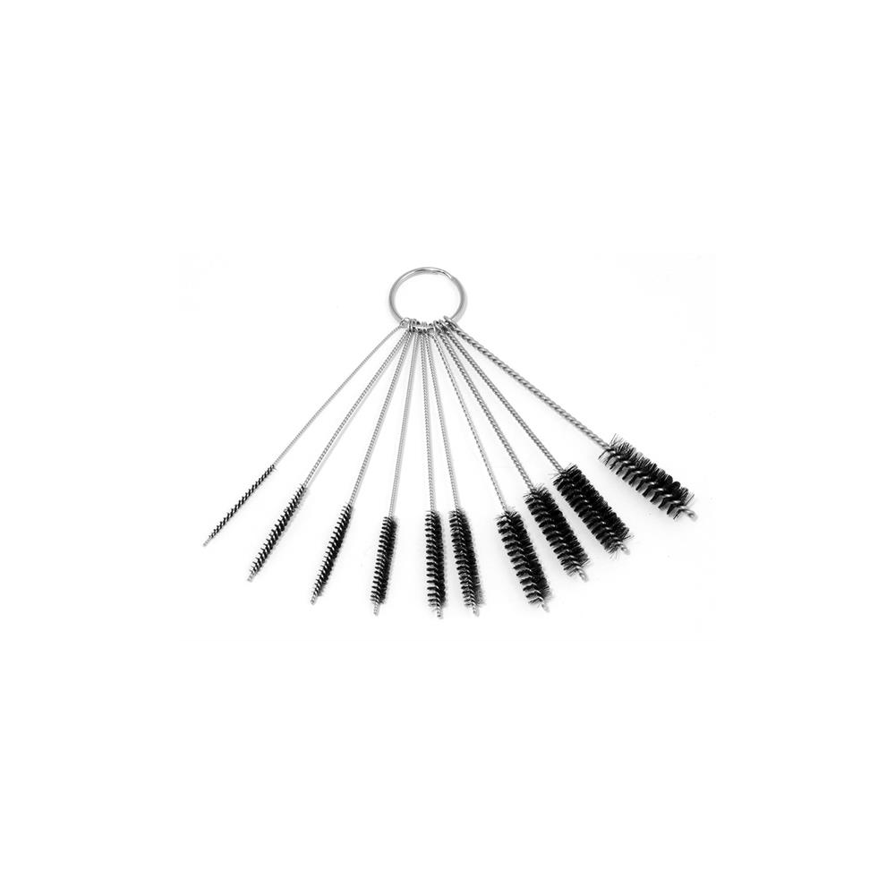 Brosse métallique, L 100mm, jeu de 10 sur anneau