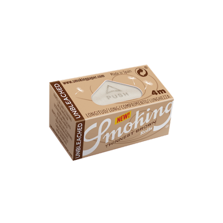 Smoking Unbleached Thinnest Brown King Size Rolls
