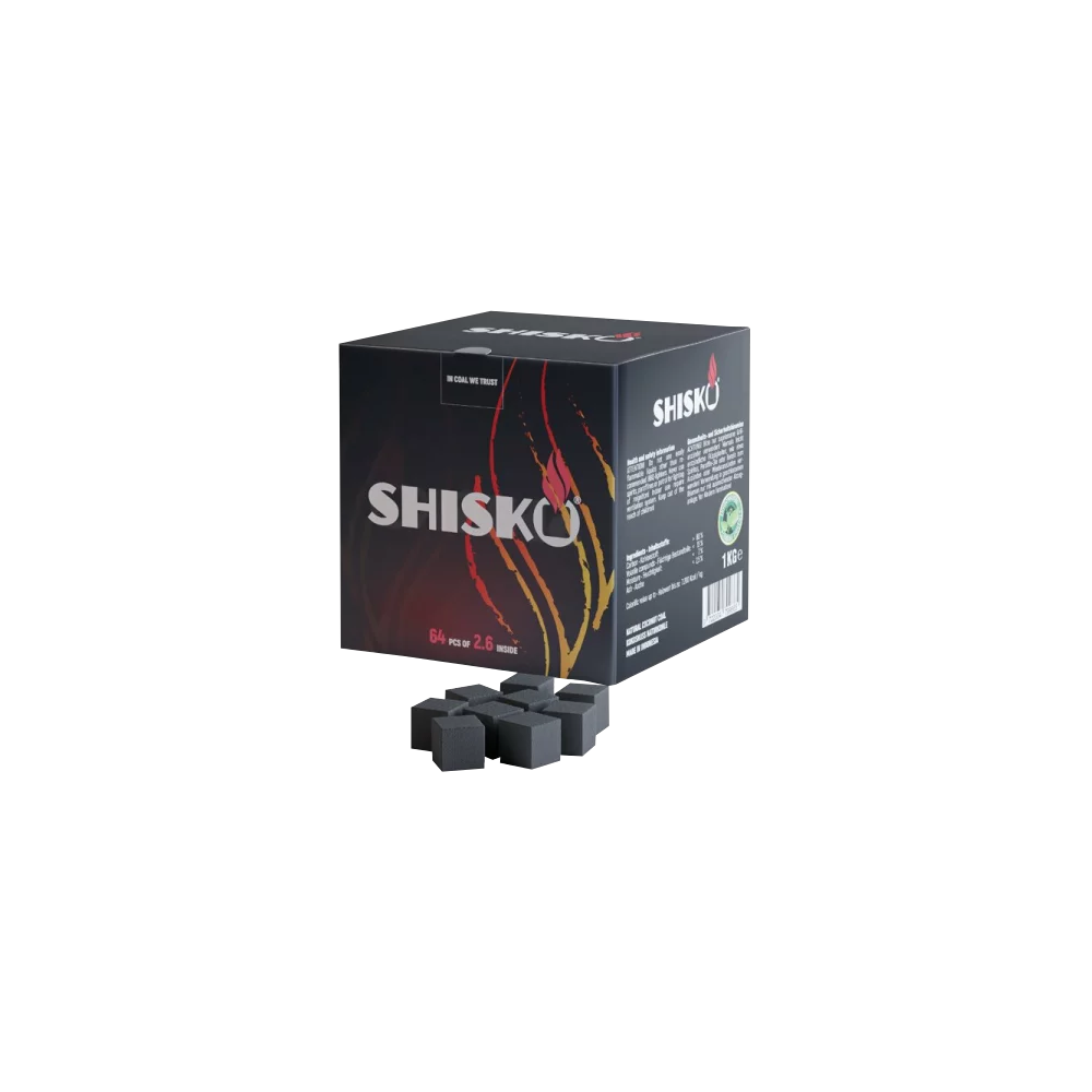 Shisko - Charbon de bois naturel de noix de coco, 1kg