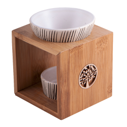 Lampe aromatique Yggdrasil bambou-céramique