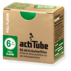 ActiTube - Aktivkohle-Filter Extra Slim, 6mm, 50 Stück