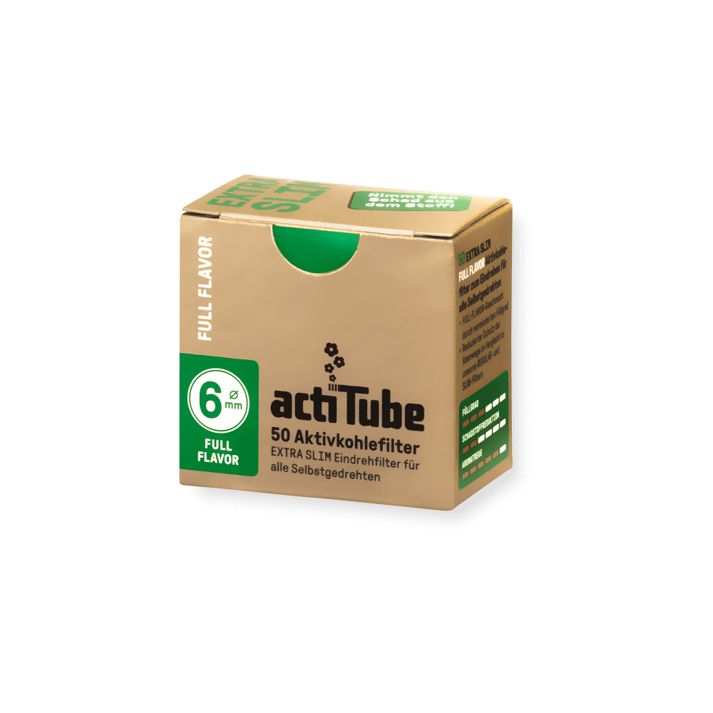 ActiTube - Filtre à charbon actif Extra Slim, 6mm, 50 pièces