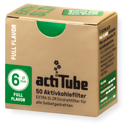 ActiTube - Activated carbon filter Extra Slim, 6mm, 50 pcs.