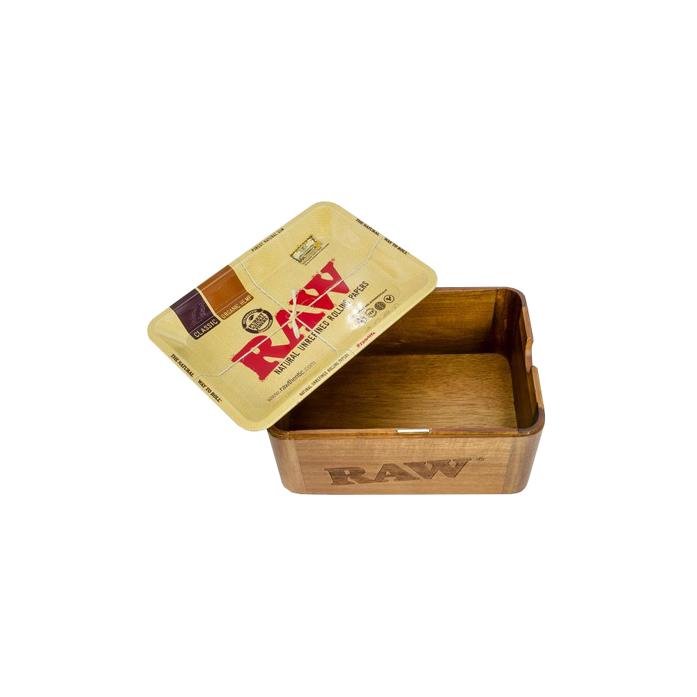 RAW - Cache Box Mini Plateau de mélange avec compartiment de rangement