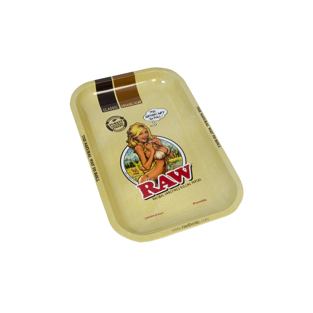 RAW - Dreh-Tablett Gross Rolling Tray RAW Girl