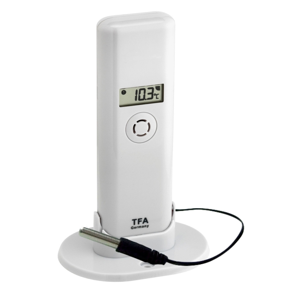 TFA Thermo-Hygro-Sender PROFI mit wasserfestem Kabelfühler WEATHERHUB