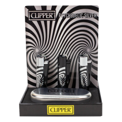 Clipper - Feuerzeug Psychedelic Silver