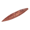 Incense holder wood Brown Leaf