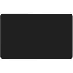 Plastic PVC blank card black matte