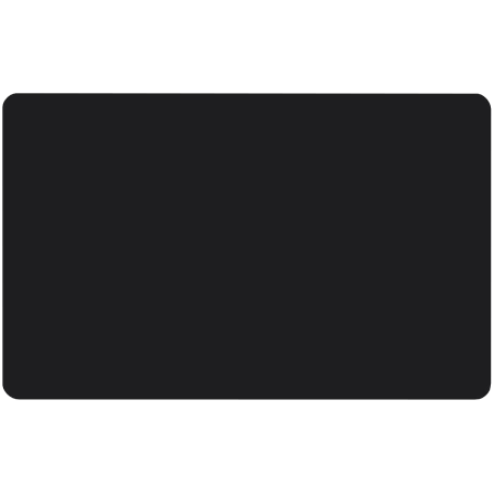 Plastik PVC Blankokarte schwarz matt