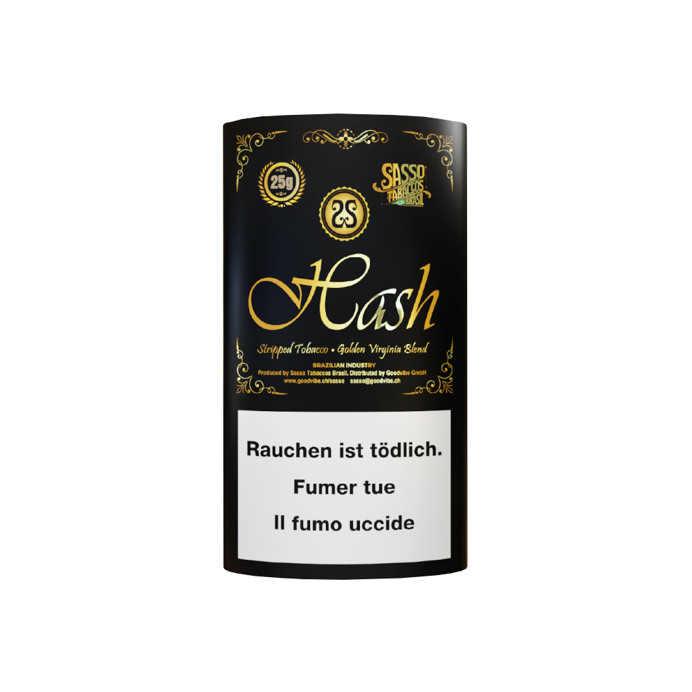 Sasso Tobaccos Brasil - Hash Golden Virginia Blend, 25g