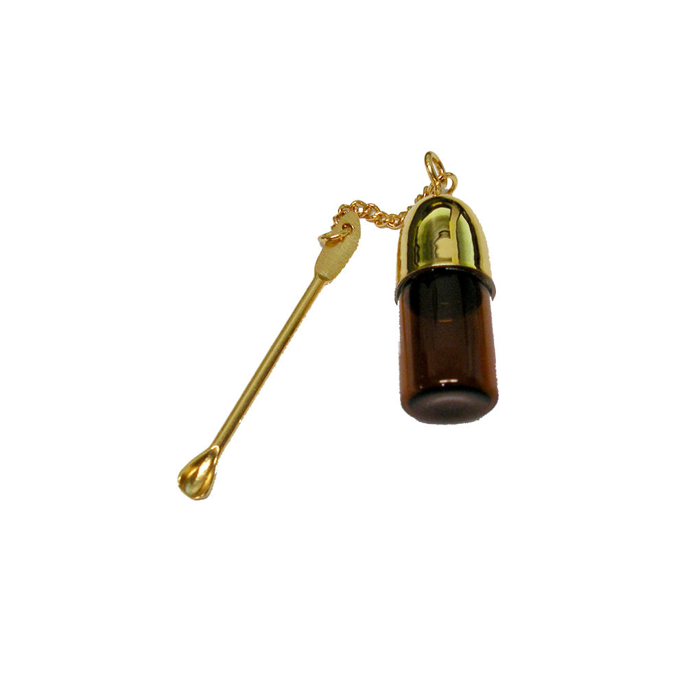 Bouteille avec cuillere à l´exterieur petit, 2cm