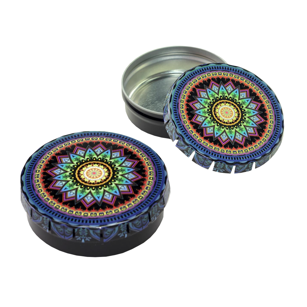 Black Leaf - Boîte ClickClack Mandala bleu