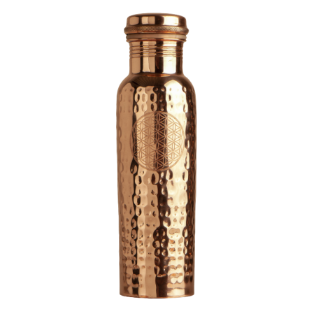 Bouteille de cuivre Fleur de vie