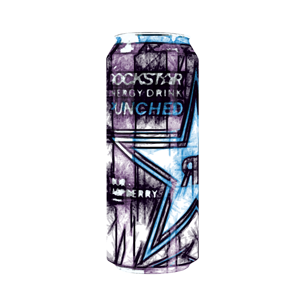 Energy Drink Stash Rckstr Pnchd