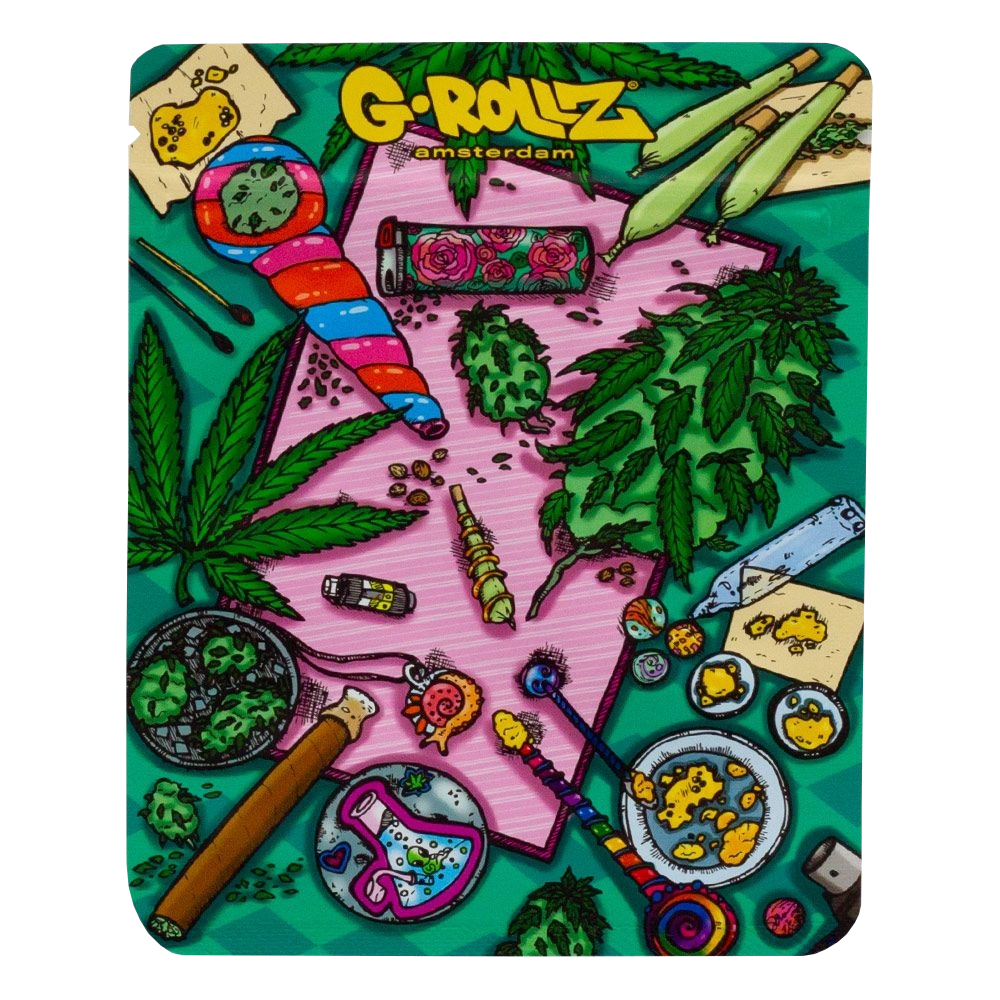 G-Rollz - "Amsterdam Picnic" Smell and Waterproof ZIP Lock Bag, 100x125mm