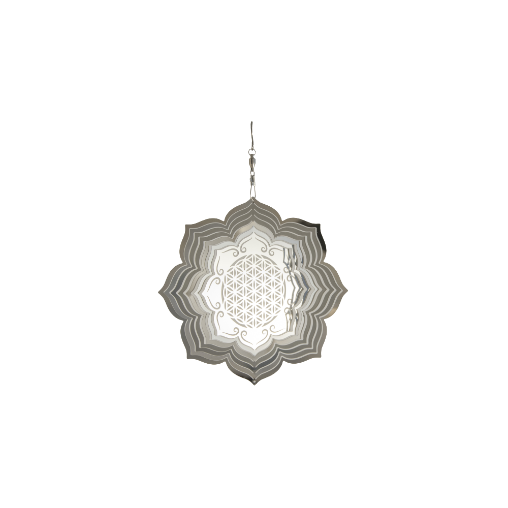 Wind chime Flower of Life In Lotus Ø 15cm