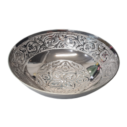 Black Leaf Schale 10cm silver