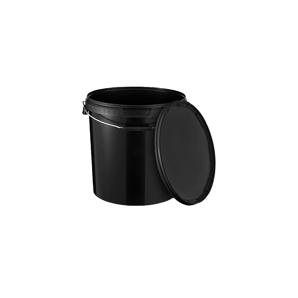 Bucket, black, 20 L