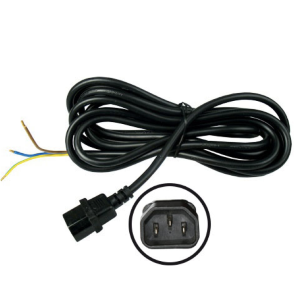 Cable without plug 4m and IEC connection male
