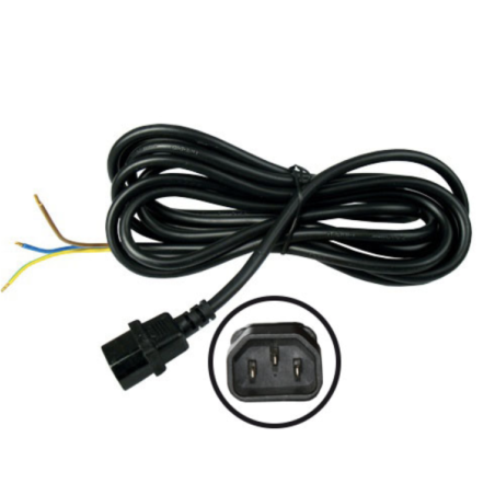 Cable without plug 4m and IEC connection male