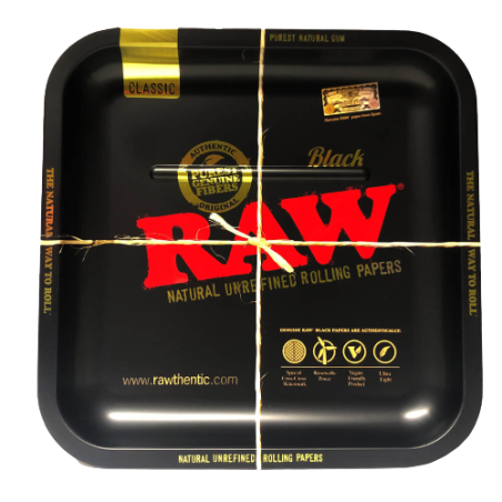 Black Square Rolling Tray Small